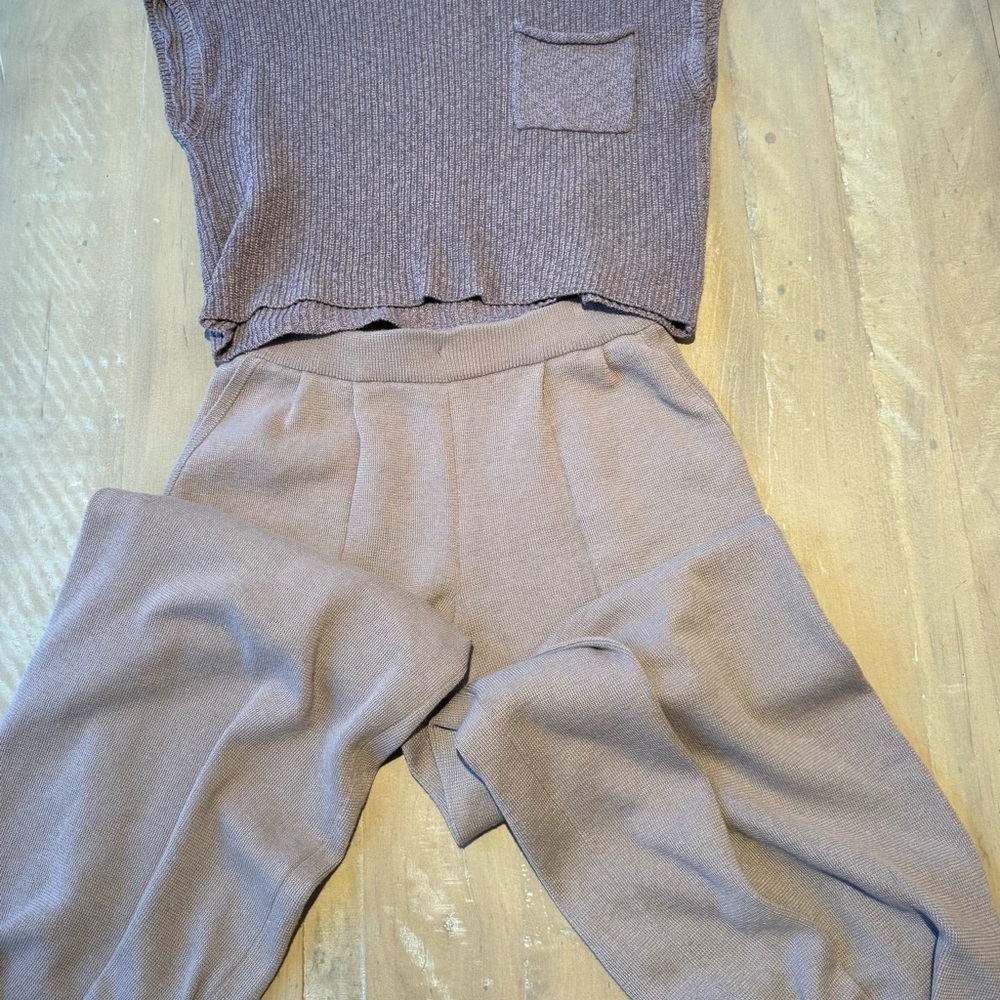 Free People Wide Leg Pants and Matching Top
